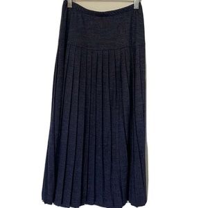 Anthropologie TapeMeasure Long Pleated Skirt